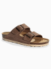 Sunbay Leder-Pantoletten "Trefle" in Braun