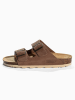 Sunbay Leder-Pantoletten "Trefle" in Braun