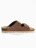 Sunbay Leder-Pantoletten "Trefle" in Braun