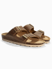 Sunbay Leder-Pantoletten "Trefle" in Hellbraun