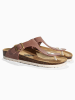 Sunbay Leder-Zehentrenner "Camelia" in Hellbraun