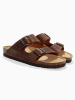 Sunbay Leren slippers "Trefle" bruin