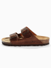Sunbay Leren slippers "Trefle" bruin