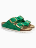 Sunbay Leren slippers "Calen" groen