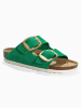 Sunbay Leren slippers "Calen" groen