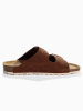 Sunbay Leren slippers "Calen" bruin