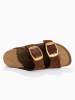 Sunbay Leren slippers "Calen" bruin