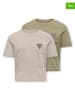 KIDS ONLY 2er Set: Shirts "Rex" in Beige/ Khaki