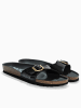 BACKSUN Leren slippers "Paris" zwart