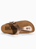 BACKSUN Teenslippers "Singapore" goudkleurig