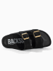 BACKSUN Slippers "Bali" zwart