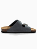 BACKSUN Slippers "Bali" donkerblauw
