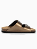 BACKSUN Slippers "Bali" goudkleurig