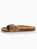 BACKSUN Leder-Pantoletten "Paris" in Gold