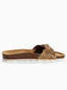 BACKSUN Leder-Pantoletten "Paris" in Gold