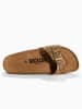 BACKSUN Leder-Pantoletten "Paris" in Gold