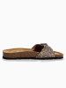 BACKSUN Leder-Pantoletten "Paris" in Bunt