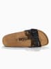 BACKSUN Leder-Pantoletten "Venecia" in Schwarz