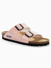 BACKSUN Leren slippers "Bali" lichtroze