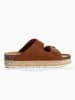 BACKSUN Slippers "Gwana" lichtbruin