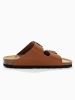 BACKSUN Slippers "Londrina" lichtbruin