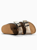 BACKSUN Slippers "Maldives" goudkleurig