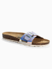 BACKSUN Leren slippers "Trente" meerkleurig