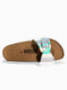 BACKSUN Leren slippers "Trente" meerkleurig