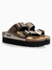 BACKSUN Leder-Pantoletten "Maldives" in Braun