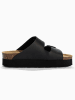 BACKSUN Leder-Pantoletten "Maldives" in Schwarz
