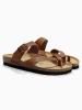 BACKSUN Slippers "Annie" lichtbruin