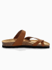 BACKSUN Slippers "Annie" lichtbruin