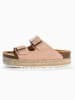 BACKSUN Leder-Pantoletten "Onyx" in Rosa