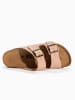 BACKSUN Leder-Pantoletten "Onyx" in Rosa