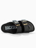 BACKSUN Pantoletten "Bali" in Schwarz