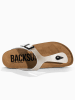 BACKSUN Leren teenslippers "Singapore" crème