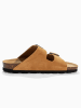 BACKSUN Slippers "Bali" lichtbruin