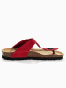 BACKSUN Leder-Zehentrenner "Singapore" in Rot