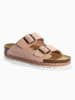 BACKSUN Leder-Pantoletten "Vada" in Rosa