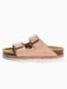 BACKSUN Leder-Pantoletten "Vada" in Rosa