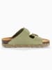 BACKSUN Leren slippers "Bali" groen
