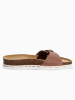 BACKSUN Leren slippers "Paris" oudroze