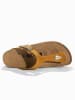 BACKSUN Leren teenslippers "Singapore" geel