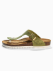 BACKSUN Leren teenslippers "Singapore" groen