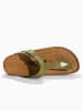 BACKSUN Leren teenslippers "Singapore" groen