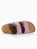 BACKSUN Leren slippers "Bali" lila