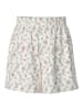 Pieces Shorts "Nya" in Creme/Rosa