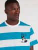 admas Pyjama donkerblauw/lichtblauw/wit