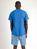 admas Pyjama in Blau