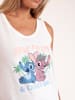 admas Pyjama wit/blauw